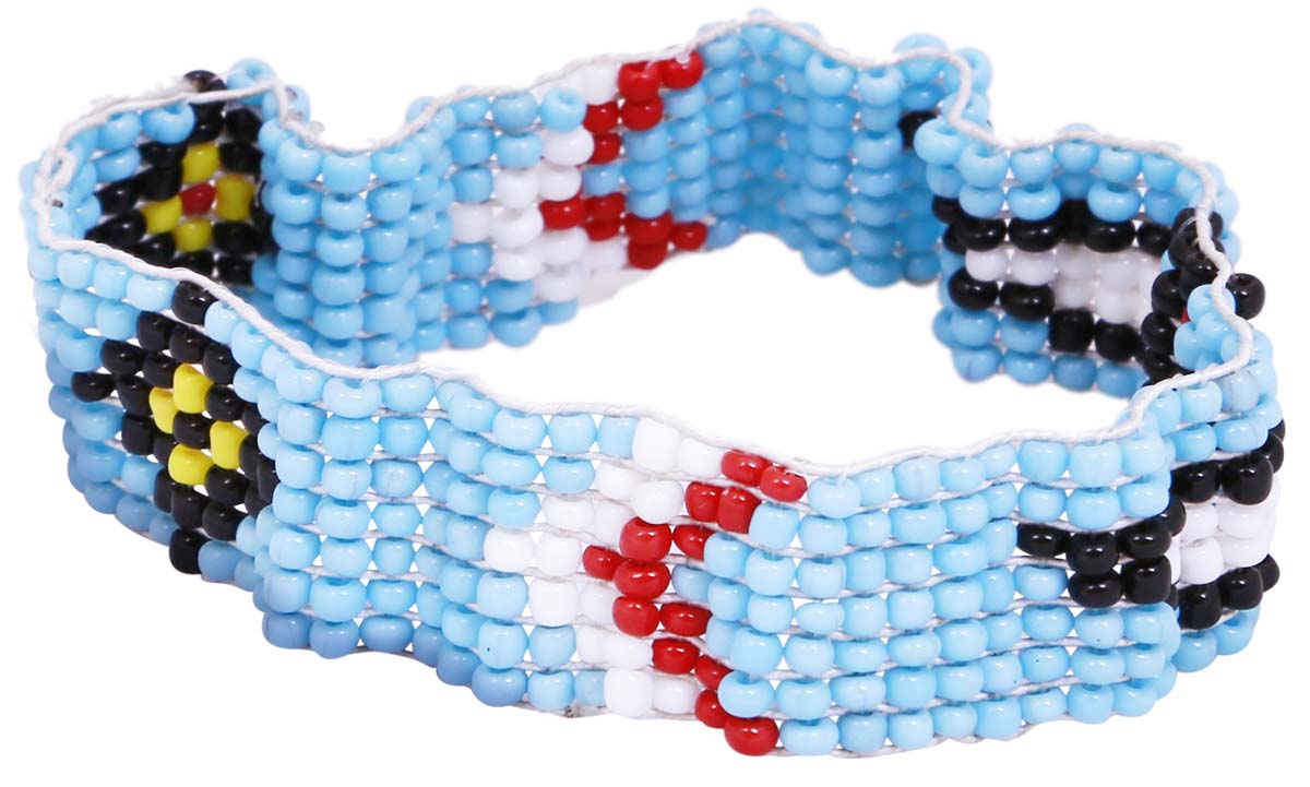 Source Hand Beaded Colorful Wrist Bracelet/Band in Bulk - Wholesale Wrist Bracelet/Band with Geometric Patterns - Women Fashion Jewelry & Accessories